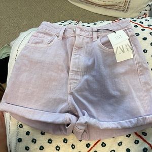 Zara mom fit shorts